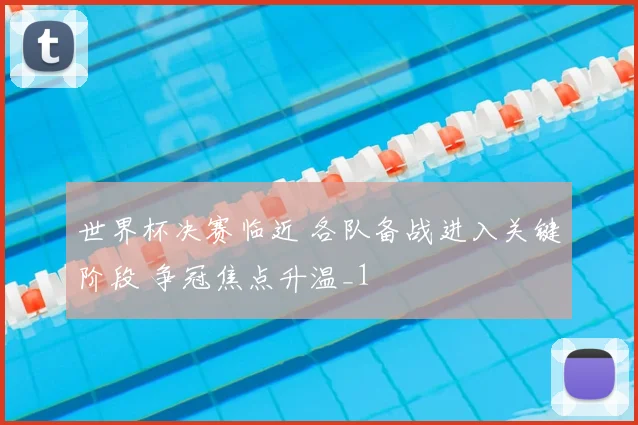 世界杯决赛临近 各队备战进入关键阶段 争冠焦点升温_1